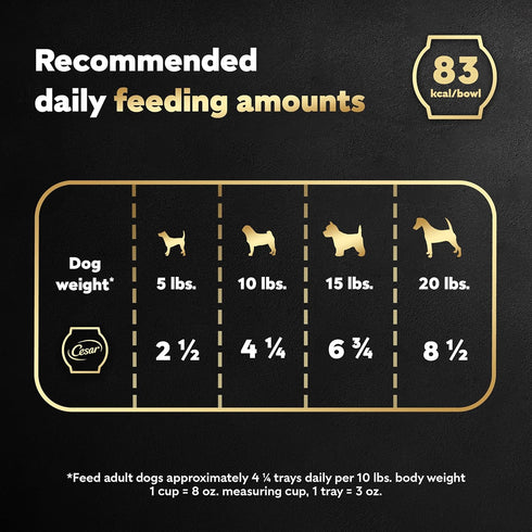 CESAR WHOLESOME BOWLS Adult Soft Wet Dog Food, Beef, Chicken, Carrots, Barley & Green Beans Recipe, (10) 3 oz. Bowls