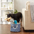 Bone Dry Pet Storage Collection, Nautical Blue Small Round Lattice Paw Print