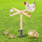 Colingmill Chicken Perch Toy for Coop 16.54 x 17.72 Inch Wooden Chicken Perch