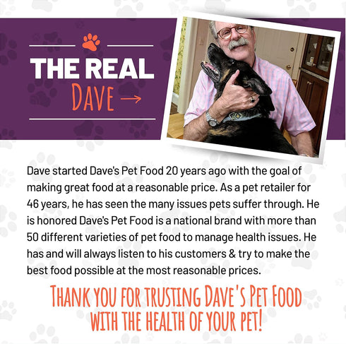 Dave's Pet Food Grain Free Wet Cat Food (Shredded Chicken in Gravy), 13.2 oz Cans (Case of 12) Made in Canada