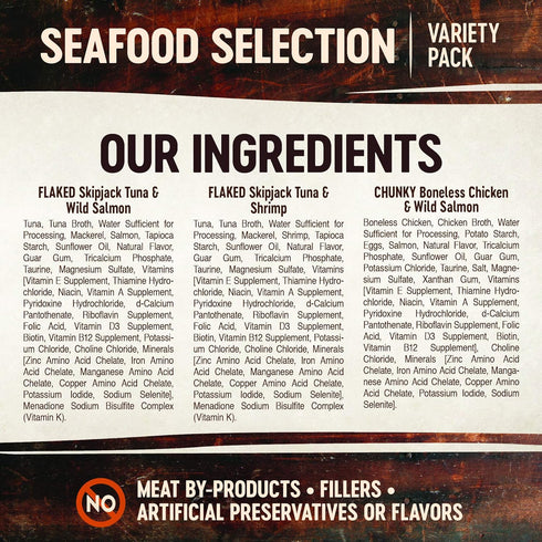 Wellness CORE Grain-Free Signature Selects Wet Cat Food, Natural Pet Food with Real Meat, Seafood Variety Pack, 8 Cans