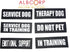 Albcorp Reflective In Training Patches with Hook Backing for Service Animal Vests, Large (6 X 2) Inch