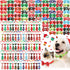 Chunful 150 Pcs Halloween Dog Bow Ties Collars Bulk Adjustable Set for Small Medium Pets (Santa Claus)