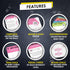 Wall Pilates Workouts for Women, 58 Exercise Cards with Postures, Instructions & Breathing Tips, Free Ring & Marker