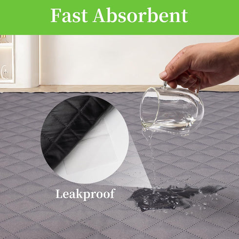 24" 8 Washable Pee Pads for Dogs, Pet Playpen Mat Octagon Panels Puppy Pads for Whelping Potty Housebreaking