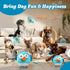 Interactive Dog Toys - Squeaky Dog Toys with Rechargeable Crinkle Ball for Small, Medium, and Large Dogs