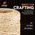 Sisal Twine - 2 Ply 150 Ft Thin Natural Fiber Rope for Cat Scratching Post and Crafts, Decorative Cordage