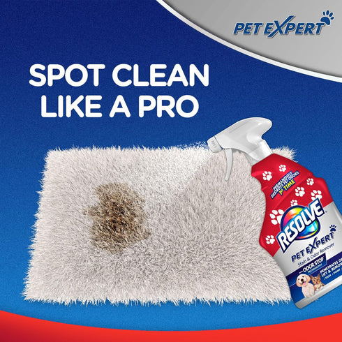 22 oz Resolve Pet Expert Stain and Odor Remover, Carpet Cleaner, Pet Stain and Odor Remover, Carpet & Upholstery
