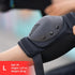 SKATEWIZ Knee Pads for Skating - Adult Knee and Elbow Pads Set in Black - Size L/XL