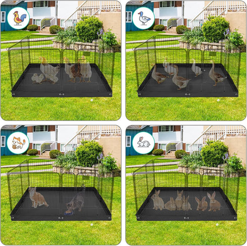 35in 4 Dog Playpen Bottom Pad, Floor Protector Dog Playpen Bottom Cover for Panels Play Pen, Dog Pen Bottom Covers