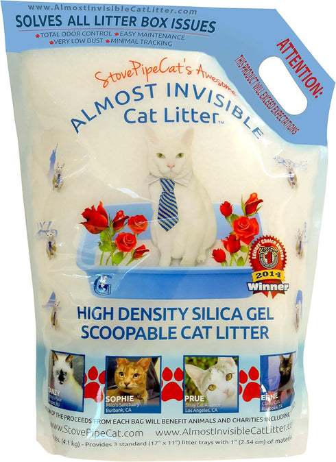 StovePipeCat's Awesome Almost Invisible Cat Litter, 9 Pounds
