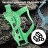 ROCKBROS Lightweight Alloy Aluminum Bike Water Bottle Cage Holder, Secure Hold Brackets in Green