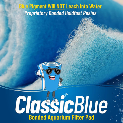 Aquatic Experts Classic Bonded Aquarium Filter Pad, 12 Inches by 12 Feet by .75 Inch, Made in USA