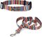 Lucky Love Dog Combo Set, Rainbow Collar & Leash Set for Small Dogs, Colorful Matching Set for Girl or Boy Dogs