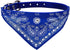 Crystal Studded Blue Bandana Pet Accessory - Hypoallergenic Polyester for Male and Female Dogs - Small Size Fits Chihuahua, Yorkie, Mini Breeds - Cute Accessories for Pets - by Posh Petz
