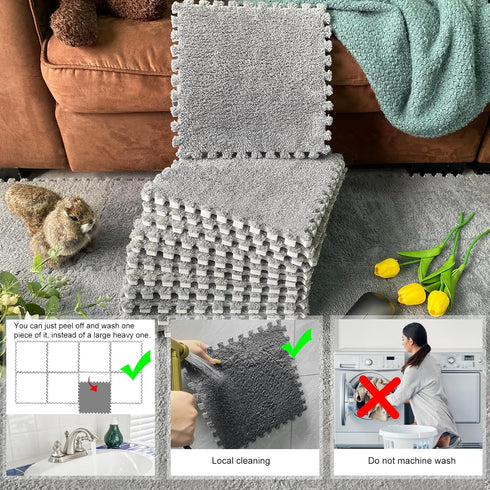 RUBYHOME 12 11.8" 11.8" Pcs x Guinea Pig Cage Mat Washable, Reusable Guinea Pig Fleece Bedding Cage Liners, Soft Warm
