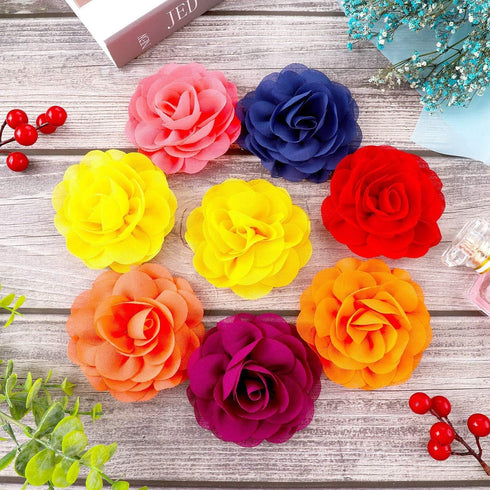 WILLBOND 26 Pcs Multicolor Dog Collar Flowers, 5 cm Pet Charms Bow Tie for Cat Puppy Dog Grooming Accessories