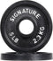 Signature Fitness Deep Dish 2-Inch Olympic Cast Iron Weight Plates - E-Coating for Durability