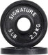 Signature Fitness Deep Dish 2-Inch Olympic Cast Iron Weight Plates - E-Coating for Durability