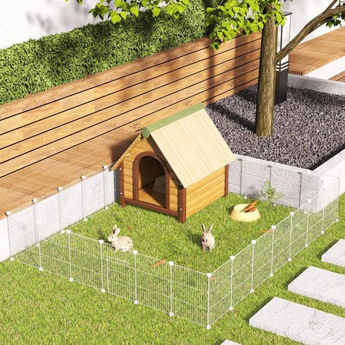 48" 24" 16" HOMIDEC Pet Playpen,Small Animals Cage DIY Wire Yard Fence with Door for Indoor/Outdoor Use,Portable