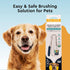 RADIUS USDA Organic Dental Solutions Adult Kit 2 Units | Includes 1 Dog Toothbrush & 1 0.8oz Non Toxic Toothpaste