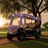 Daifunli 4th 250th of July Patriotic Golf Cart Decorations Kit Anniversary Star String Lights Battery Operated American