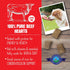 8oz Shepherd Boy Farms Freeze Dried Dog and Cat Treats, Beef Heart, All Natural Single Ingredient Freeze-Dried Dog