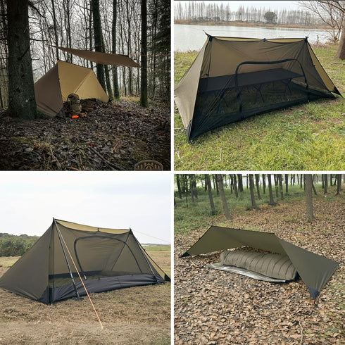 Onewind Emergency Shelter, Lightweight Reusable Rainproof Windproof Tent for Camping, Hiking, Backpacking