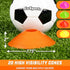 GoSports 20 Pack Premium Sports Cones for Agility Training and Drills - Orange, Green, Pink, Yellow, Red