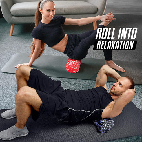 Yes4All High-Density Round Foam Roller, Exercise Foam for Yoga, Pilates & Stretching - 12, 18, 24, 36 Inch