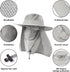 KOOLSOLY Fishing Hat - Sun Cap with UPF 50+ Protection and Neck Flap for Men and Women