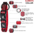 Dog Collar for Medium Dogs (3/4" Width, 17"-21.5" Length), Reflective Adjustable Neck Band (Red)