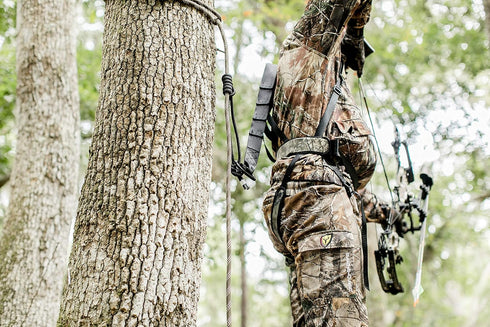 Treestand Safety Rope Lifeline System, 30ft Lifelines for Tree Stand Harness, 350 lb Rated Rope