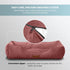 Modern Threads Luxury Dog Bed - Comfortable Tufted Velvet Cushion for Small to Large Dogs, Machine Washable, Durable &
