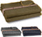 JMR Wool Camping Blanket, Warm Heavy Car Blanket & Camp Quilt, 70% Wool, Olive Green, 62X84