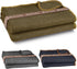 JMR Wool Camping Blanket, Warm Heavy Car Blanket & Camp Quilt, 70% Wool, Olive Green, 62X84