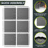 ProsourceFit Extra Thick Puzzle Exercise Mat ¾” and 1", EVA Foam Interlocking Tiles for Home Gym Flooring