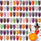 Silkfly 80 Pieces Halloween Dog Bandanas Bulk for Dogs Bibs Triangle Scarf