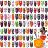 Silkfly 80 Pieces Halloween Dog Bandanas Bulk for Dogs Bibs Triangle Scarf