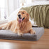 Orthopedic Memory Foam Dog Bed, Cooling Waterproof Pet Bed for Crate, Removable Washable Cover, L (35inch, 65Lbs)
