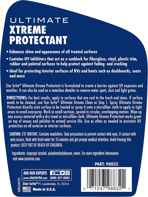 32 OZ (098832) STAR BRITE Ultimate Xtreme Protectant - Superior UV Protection for Fiberglass, Vinyl, Plastic, Rubber
