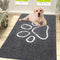 smiry Absorbent Dog Door Mat for Muddy Paws, Non-Slip Washable Chenille Mat, Quick Dry Indoor Entry Mat (47x32 Inches,