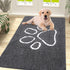 smiry Absorbent Dog Door Mat for Muddy Paws, Non-Slip Washable Chenille Mat, Quick Dry Indoor Entry Mat (47x32 Inches,