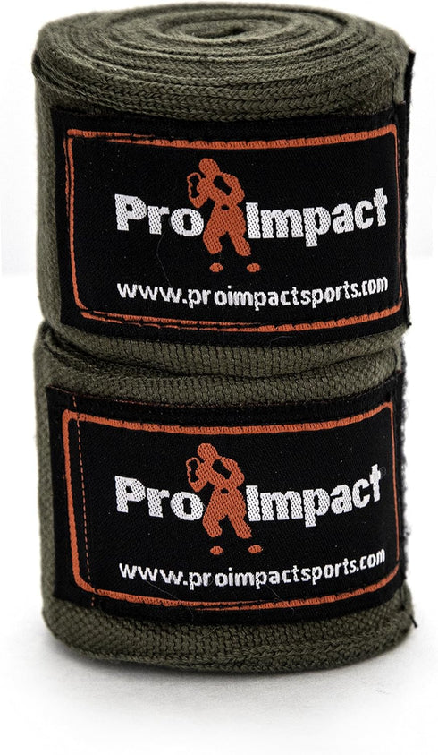 Pro Impact 180 Inch Mexican Style Boxing Hand Wraps - Stretchable Support for MMA & Combat Training