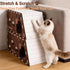 Bumotse 2-Story Large Cat Condo for Indoor Cats with Catnip Toy, Felt Cat Cave House with Scratching Tunnel, No-Tool