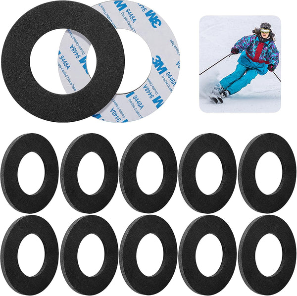 RunNico Ski Ankle Donut Boot Pads, Self-Adhesive Foam Padding, Snowboard Boots Pads