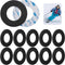 RunNico Ski Ankle Donut Boot Pads, Self-Adhesive Foam Padding, Snowboard Boots Pads