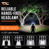 TDC Head Lamp Led Rechargeable Super Bright, USB-C Headlamp for Adults, 1080 Lumen Head Flashlight