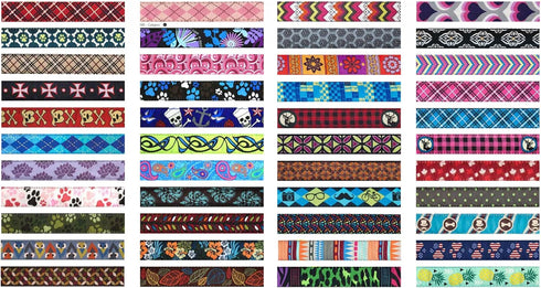 RC Pets 1 Inch Adjustable Dog Clip Collar, Medium, Pitter Patter Chocolate