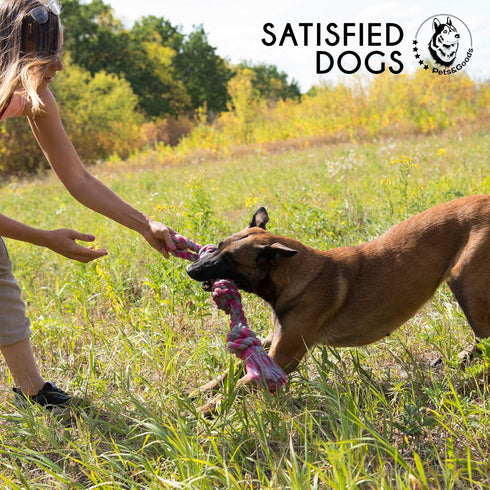 Durable Dog Toys - Rope Chew Toys for Large Breed, Tug of War Dog Toy, Washable Cotton Rope for Small Breed Puppies